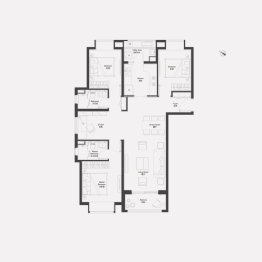 瑞虹新城·瑧庭4室2厅1厨2卫建面141.97㎡