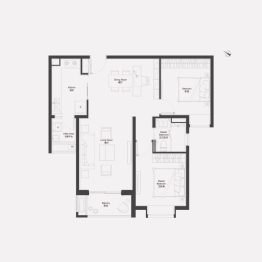 瑞虹新城·瑧庭3室2厅1厨1卫建面115.47㎡