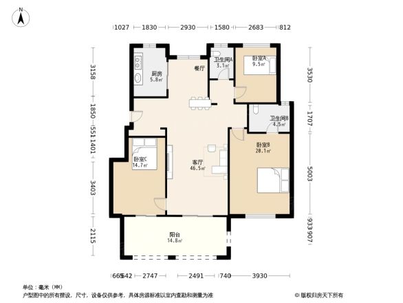 湖山源著户型图