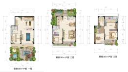 云溪漫谷3室3厅1厨3卫建面185.00㎡