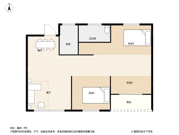 温州四季原著户型图图片