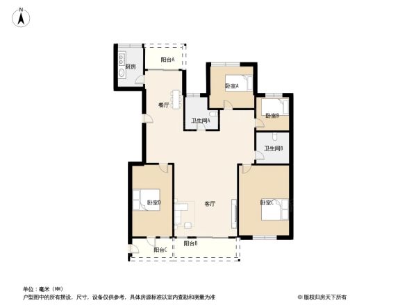 悦城花苑户型图