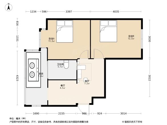 园林绿化局职工住宅小区户型图