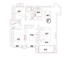 国力公园里3室2厅1厨2卫建面138.50㎡