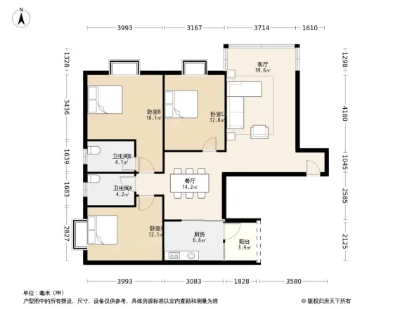 龙腾花园户型图