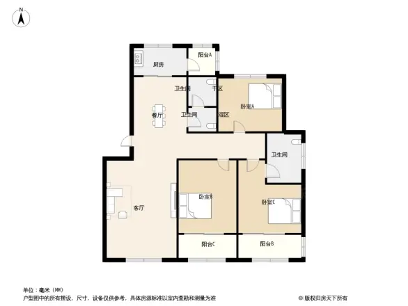 轩苑小区户型图