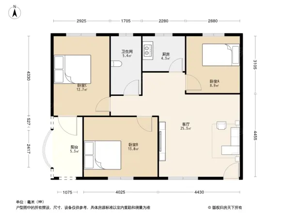 侨福城二期户型图