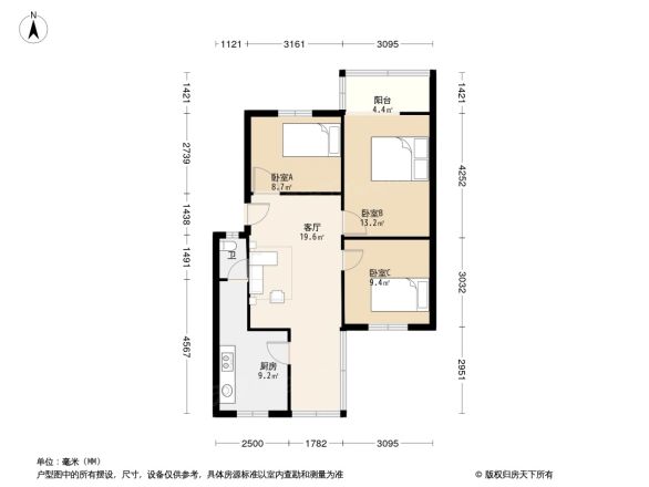 锦江公寓户型图