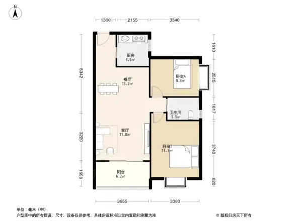 保利花园三期户型图