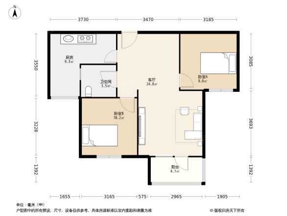 翰林雅居二期玺园户型图