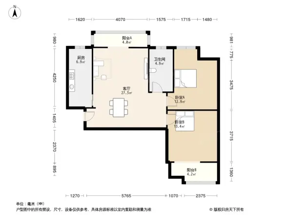 翰林雅居二期玺园户型图
