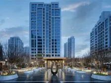 直降200万!中央公园头牌,板式现房大平层,超大法式会客厅