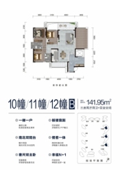 中央公园·澜园3室2厅1厨2卫建面141.95㎡