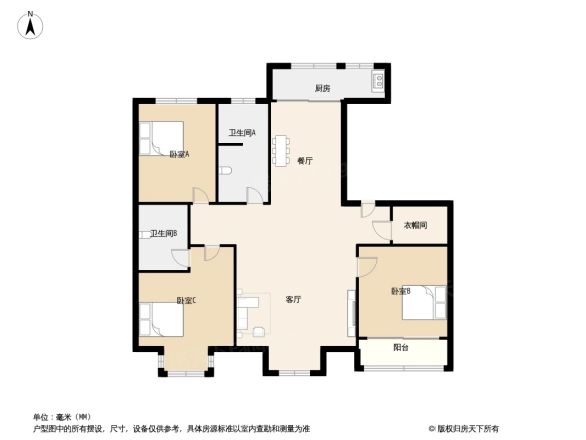 名流尊邸户型图