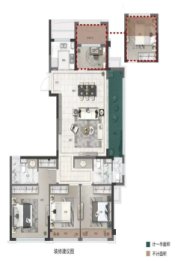 国鸿·翡丽雅园3室2厅1厨2卫建面122.00㎡