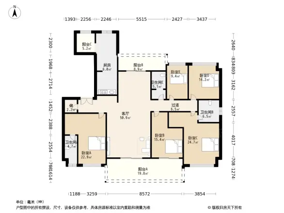 碧桂园中俊天玺别墅户型图