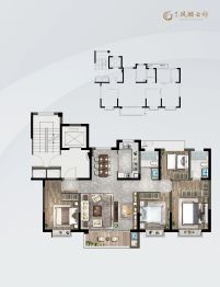 银丰凤麟云邸4室2厅1厨2卫建面143.0㎡