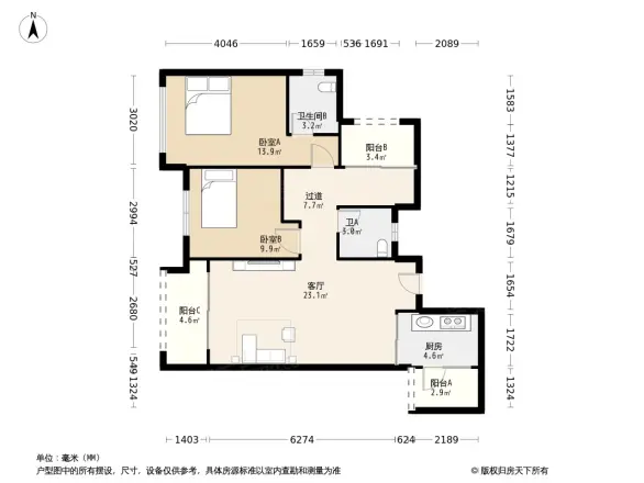 中骏雍景湾户型图