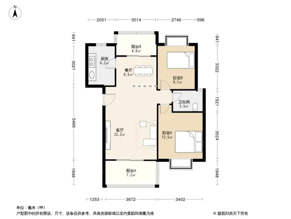 滨江华城户型图
