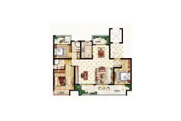 嘉禾·紫郡府4室2厅1厨2卫建面129.0㎡