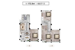 嘉源·和谐里4室2厅1厨1卫建面172.0㎡