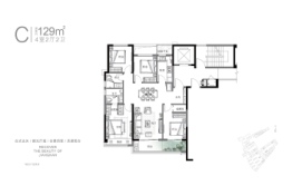 光年里4室2厅1厨2卫建面129.00㎡