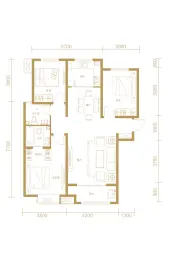 丰铭广场3室2厅1厨2卫建面124.34㎡