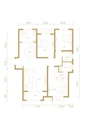 丰铭广场3室2厅1厨2卫建面126.46㎡