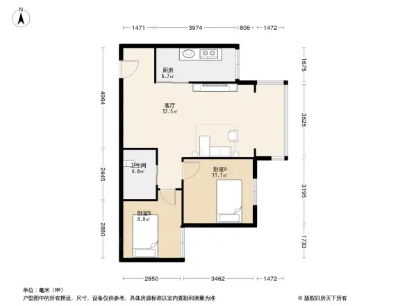 大渡口竹园小区户型图