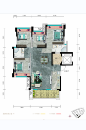 侏罗纪半山4室2厅1厨2卫建面128.00㎡