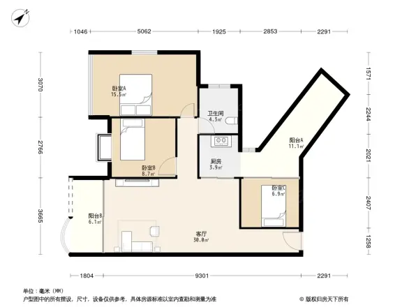 渝安金港尚城户型图
