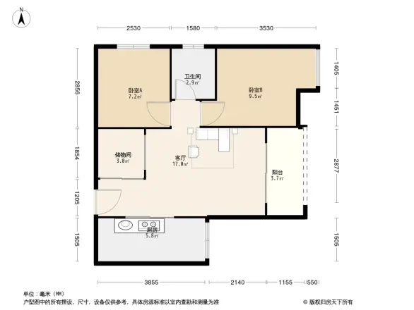 北城佳苑户型图