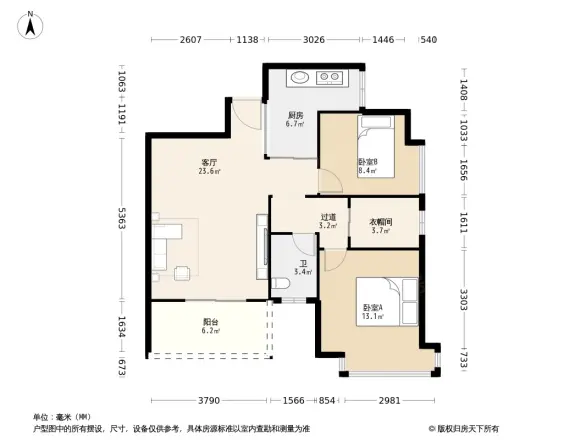 广厦城岭都户型图