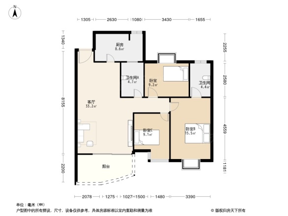 邦兴佳苑户型图