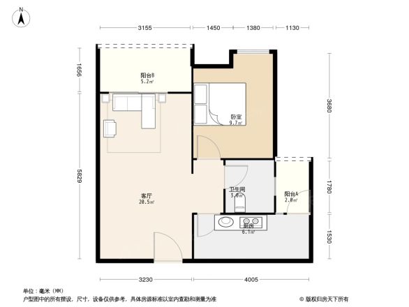 富力城E区户型图