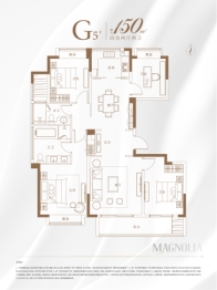 葛洲坝玉兰花园4室2厅1厨2卫建面150.00㎡