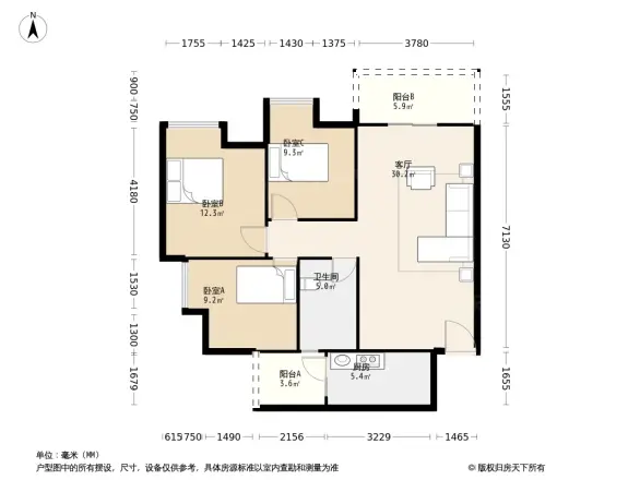 江润公园里户型图