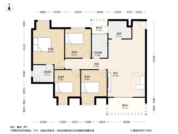 江润公园里户型图