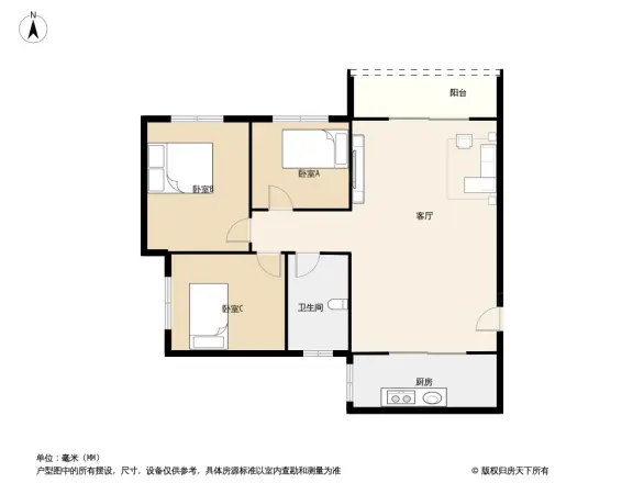 中央公园二组团户型图