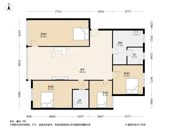 富比帝小区户型图