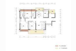 天益府3室2厅1厨2卫建面128.00㎡