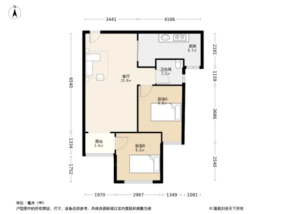 中央公园二组团户型图