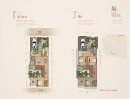 金石万巷3室2厅1厨4卫建面168.00㎡