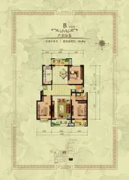 顺通紫辰院3室2厅1厨2卫建面160.90㎡