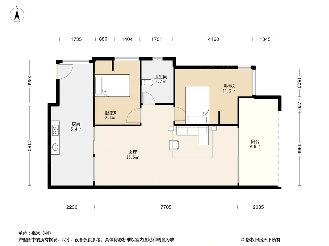 长寿凤城华府户型图图片