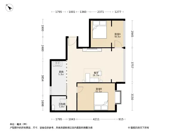 华立北泉花园户型图
