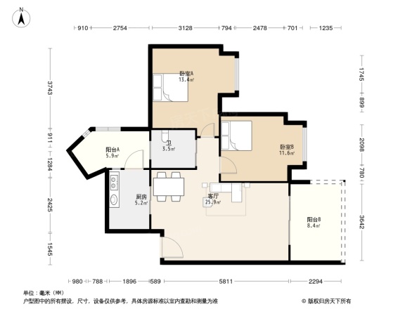 贝迪新城三期户型图