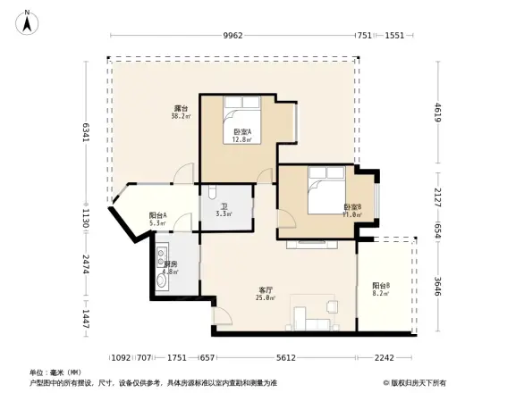 贝迪新城三期户型图