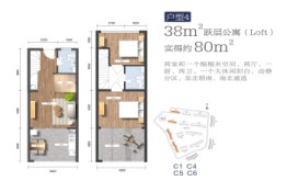 金月湾·椰海小镇2室2厅1厨2卫建面38.00㎡