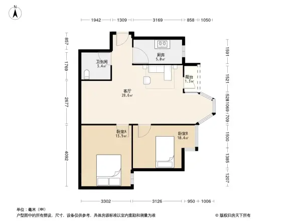 合生世界村E区户型图